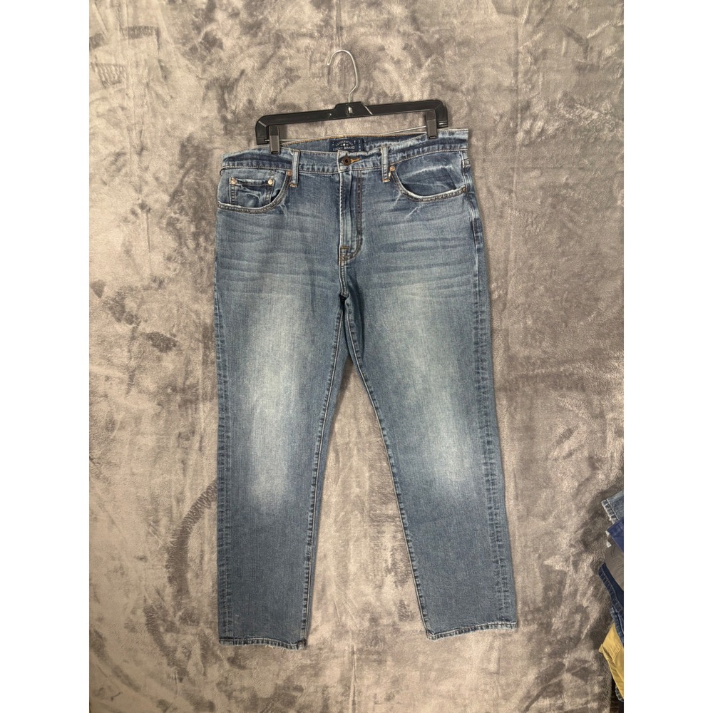 Lucky Brand 221 Original Straight Jeans Mens 36x34 Blue Denim Medium Wash